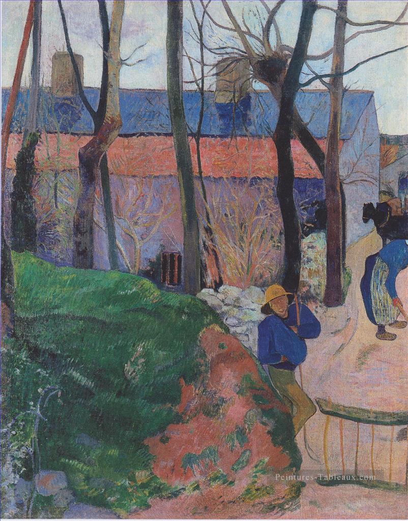 Maisons au Pouldu Paul Gauguin Peintures à l'huile